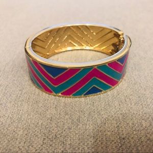 Metal multi-color hinge bangle bracaelet